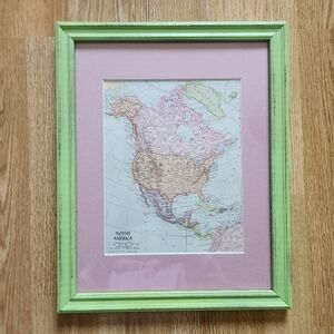 North America Framed Map